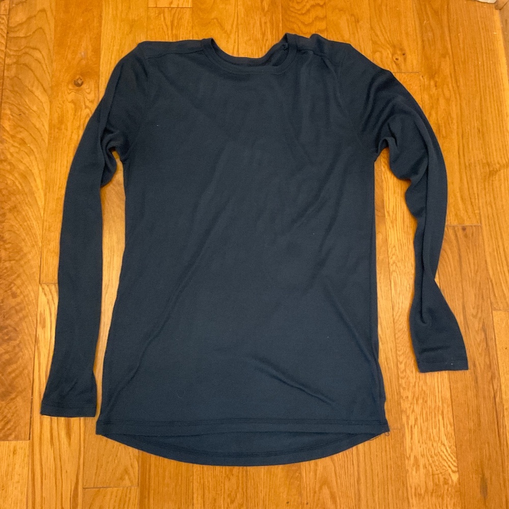 Men's Crivit Base Layer Navy Blue Long Sleeve Shirt, Size M